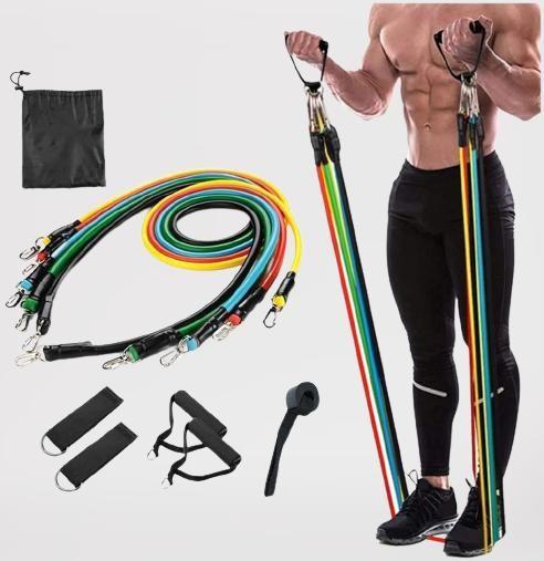 Double Toning Resistance Tube Heavy Quality Exercise Band for Stretching