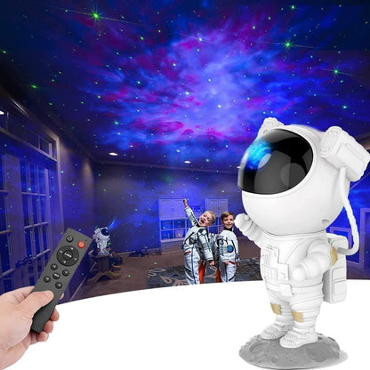 Astronaut Galaxy Projector - 360° Magnetic Head Rotation with Remote Control