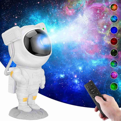 Astronaut Galaxy Projector - 360° Magnetic Head Rotation with Remote Control