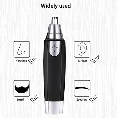 Nose Hair Trimmer Battery-Operated Ear and Nose Hair Trimmer Clipper Painless