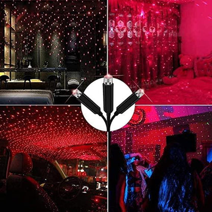 Ngel Galaxy Star Projector Car Light | Adjustable Interior Galaxy Night Lamp | Portable and Flexible Lighting for Car, Ceiling, Bedroom, and Party Decorations | Pack of 2 (Car Light)