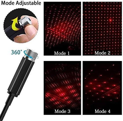 Ngel Galaxy Star Projector Car Light | Adjustable Interior Galaxy Night Lamp | Portable and Flexible Lighting for Car, Ceiling, Bedroom, and Party Decorations | Pack of 2 (Car Light)