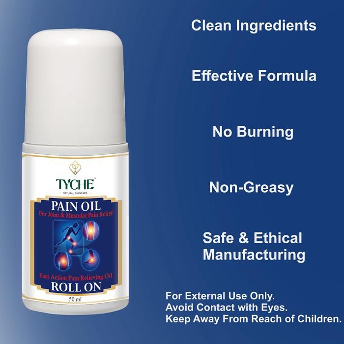 Tyche Pain Oil - Joint & Muscular Pain Relief Oil 50 ml