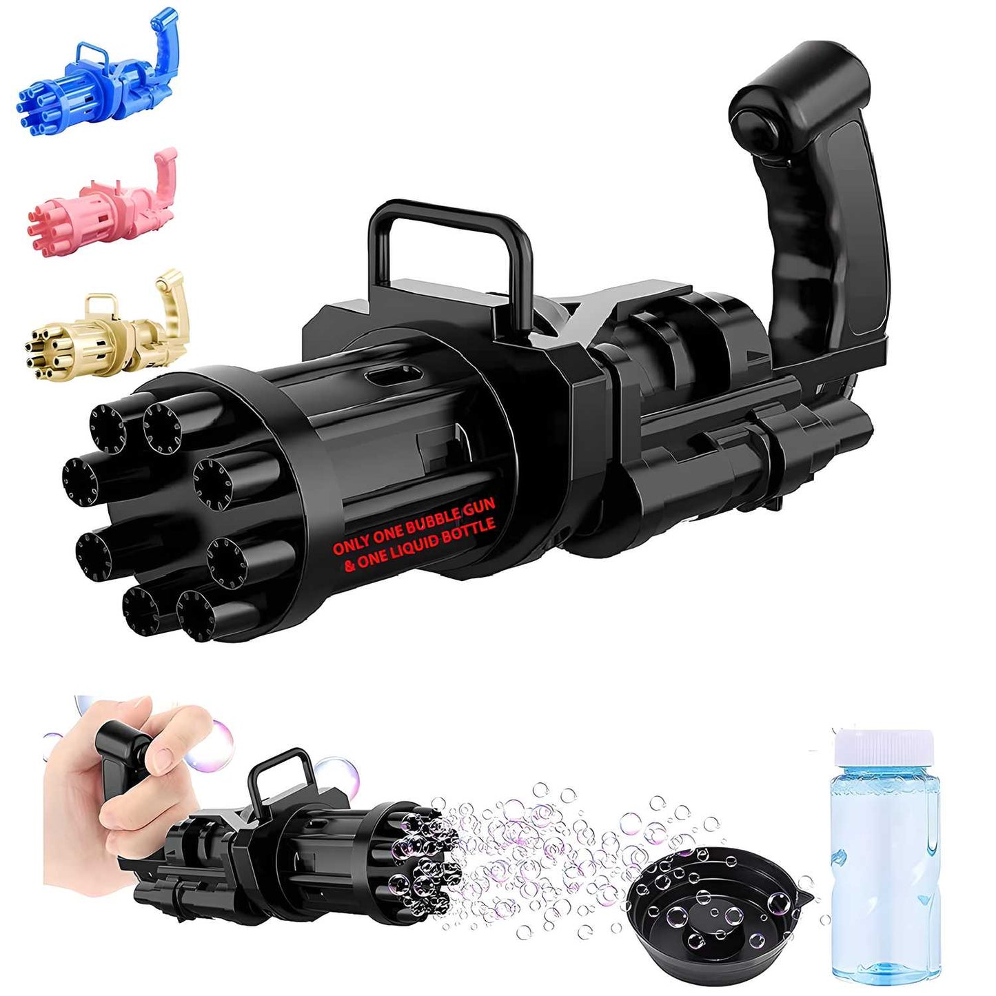 Rocket Launcher Electric Bubble Machine Gun for Toddlers – Fun Toy for Kids